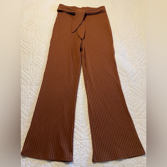 NWOT Song of Style Ines Knit Pant in Rust Brown - Picture 4 of 13